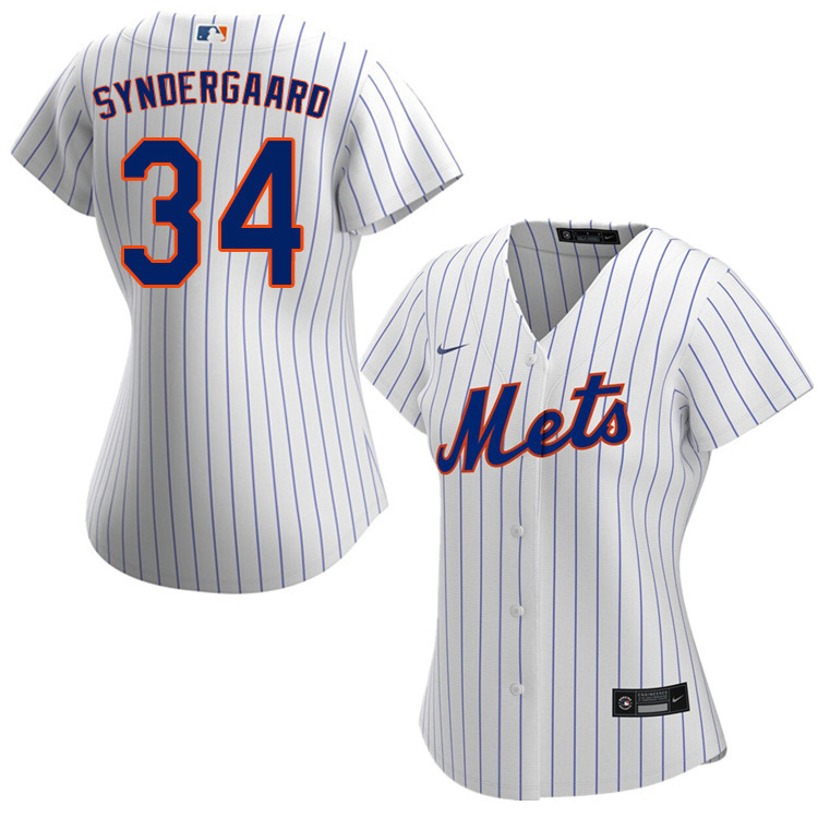 Nike Women #34 Noah Syndergaard New York Mets Baseball Jerseys Sale-White